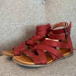 Burgundy Sandal by Universal Thread